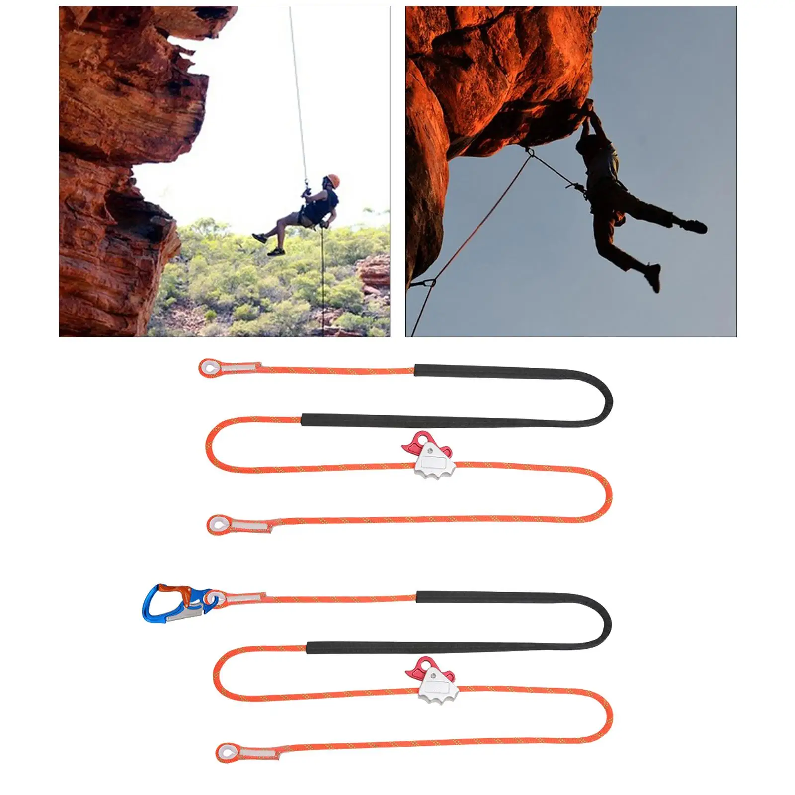 Adjustable Positioning Safety Climbing Rope for Outdoor Climbing