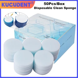 50Pcs Disposable Clean Sponge Pad Soft Dental Endo Files Cleaning Foam Stand Replacement Foam Teeth Whitening Tool Dentistry