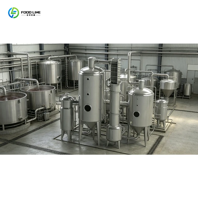 Evaporation Machine Steam Heating Vacuum Concentrator Low Temp Efficient for Maple Sap Syrup Boiling Line