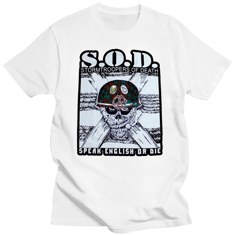 S.O.D. Sod Stormtroopers Of Death Sod New Black Shortlong Sleeve T-Shirt Sportswear Tee Shirt