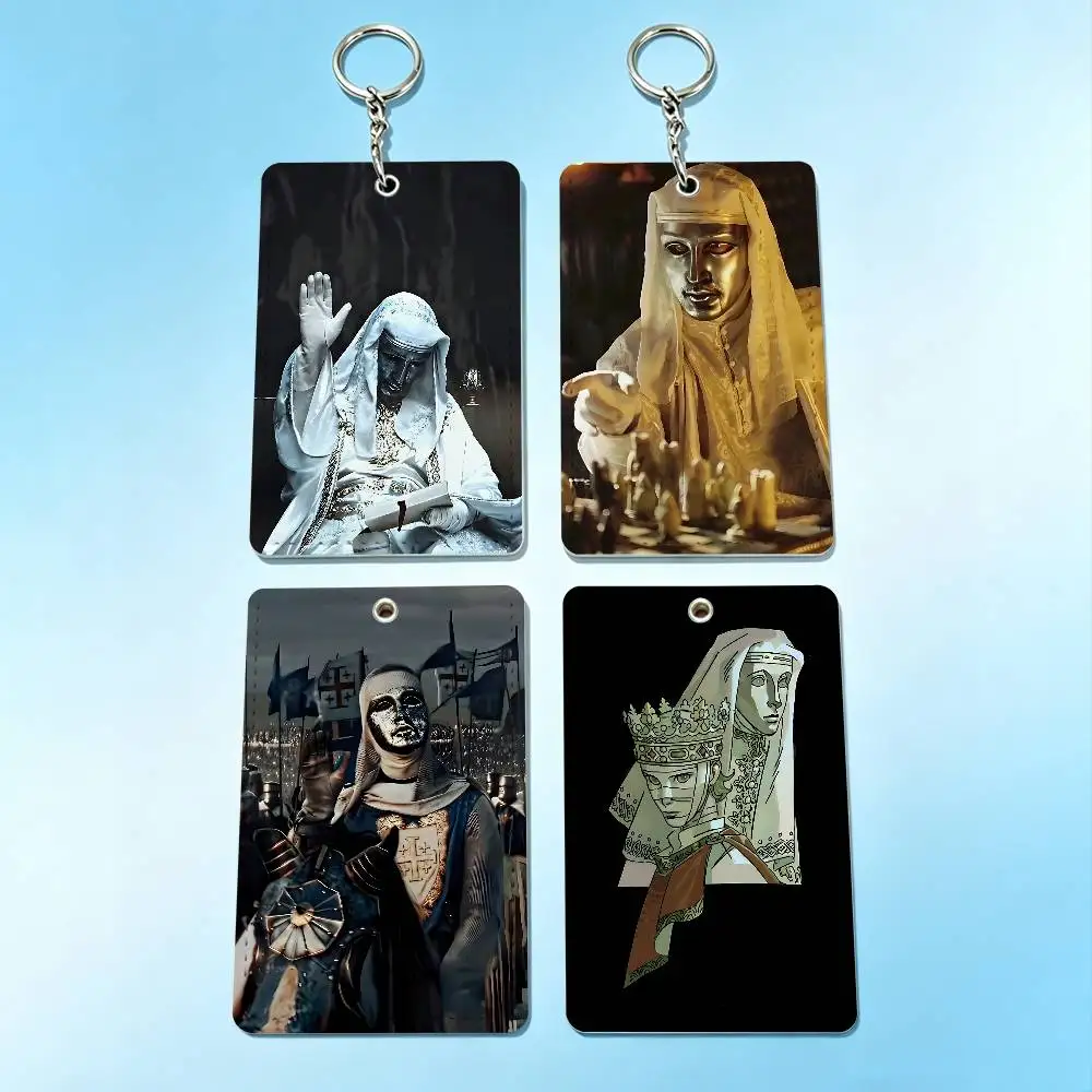 

Baldwin IV of Jerusalem Cool Card Holder Keychain Badge Holder Card Pass Hang Rope Lariat Lanyard for Key Rings Accessories Gift