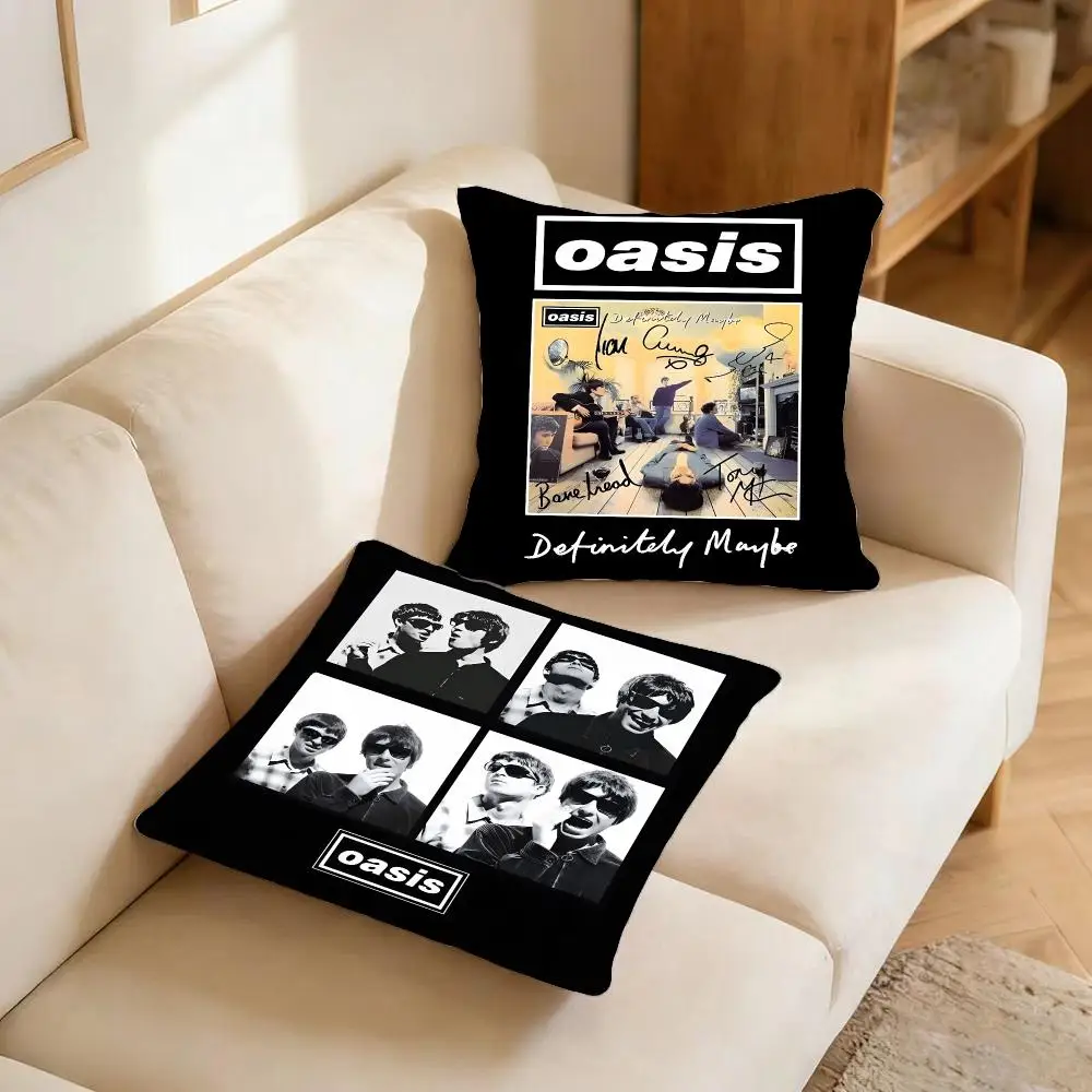 Band Music Oasis Cushion Cover Warm coral fleece Cute kawaii plush Kawaii mascot throw