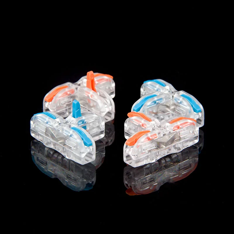 Mini Fast Wire Cable T-TYPE Connectors Universal Compact Distribution Splicing Wiring Quick Connector Push-in Terminal