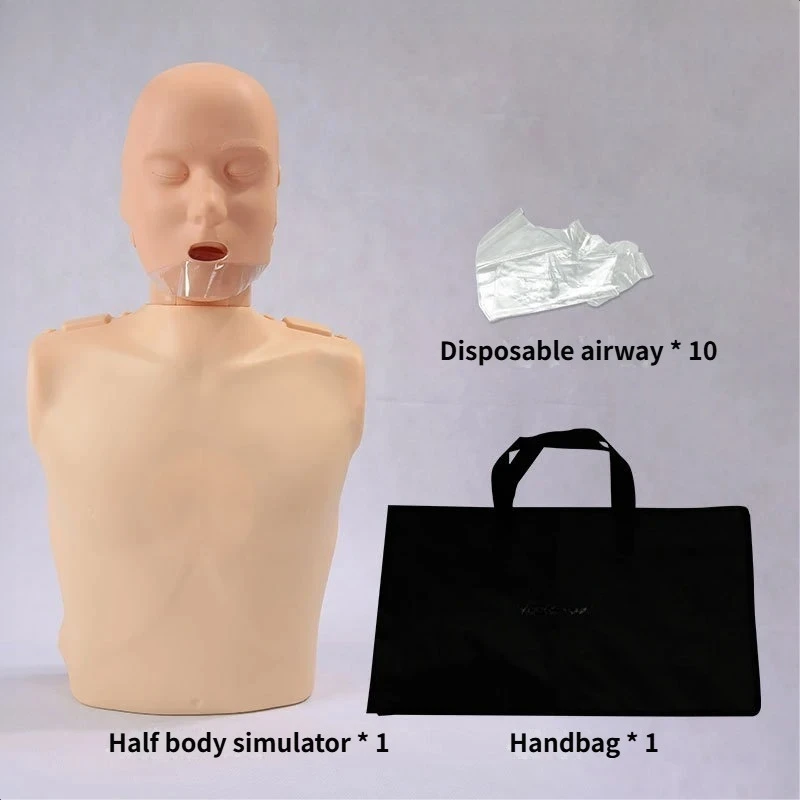 Human Body Model for Cardiopulmonary Resuscitation Simulation Training - Half-Body Manikin for CPR Training