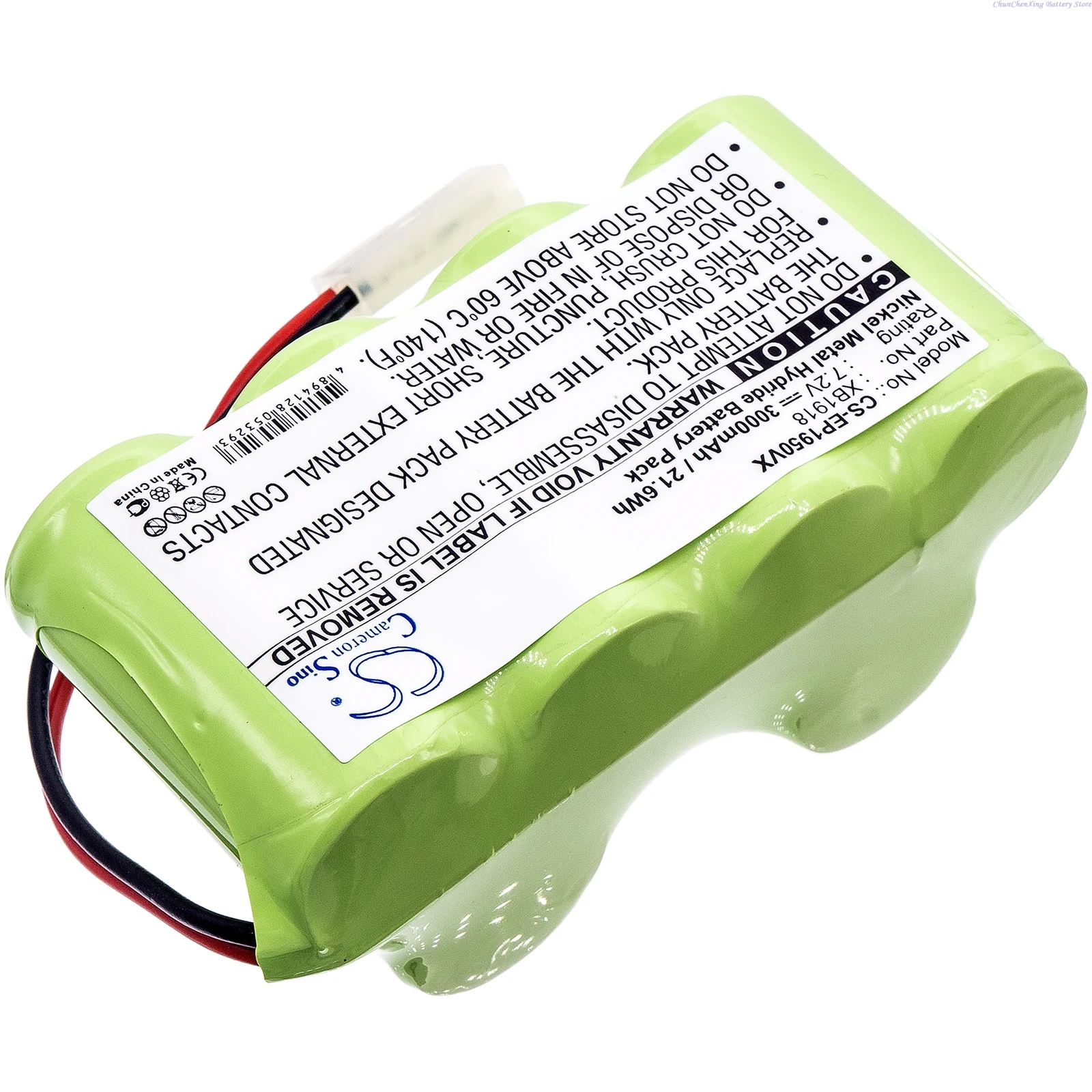 7.2V 3000mAh Vacuum Cleaner Battery XB1918 XB1918FRS for Euro Pro/Shark V1950 V1917 VX3 XB1918 APL1172M EU-36120 V1950C V1900