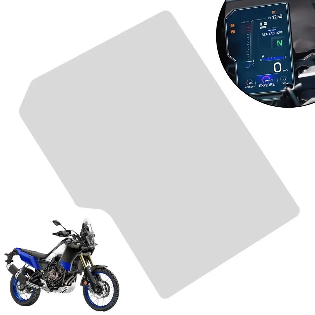 

Защитная пленка для приборной панели мотоцикла для Yamaha Tenere 700 2022, устойчивая к царапинам пленка для приборной панели, Защитная пленка для экрана приборной панели