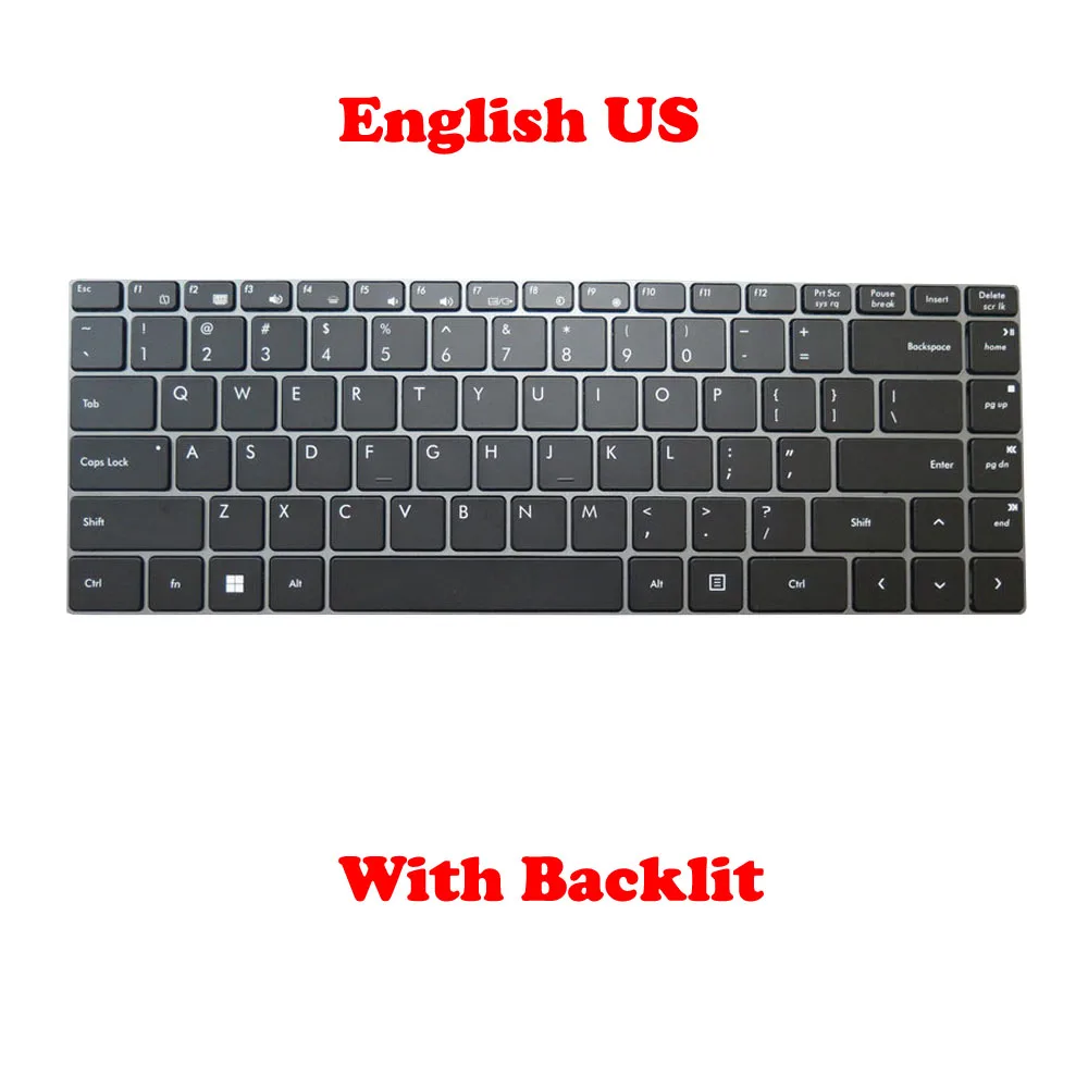 Laptop Keyboard For MB3091019 F0087-019 Backlit / MB3091003 F0087-003 No Backlit English US PalmRest&Keyboard New