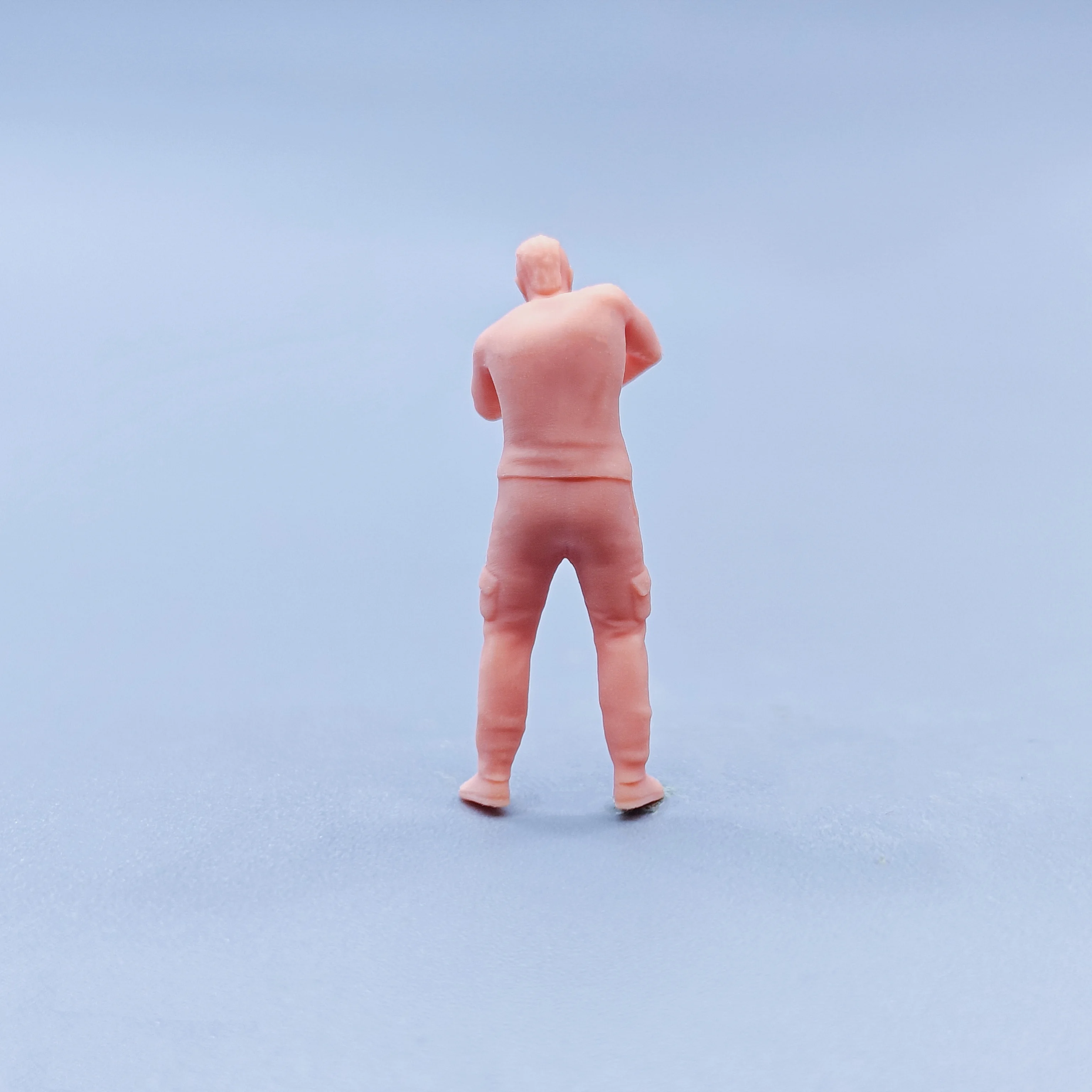 1/64 1/43 ตุ๊กตารุ่นเรซิ่นหัวลงการบํารุงรักษาและขัด Worker Unสี Miniatures Diorama มือวาด D125