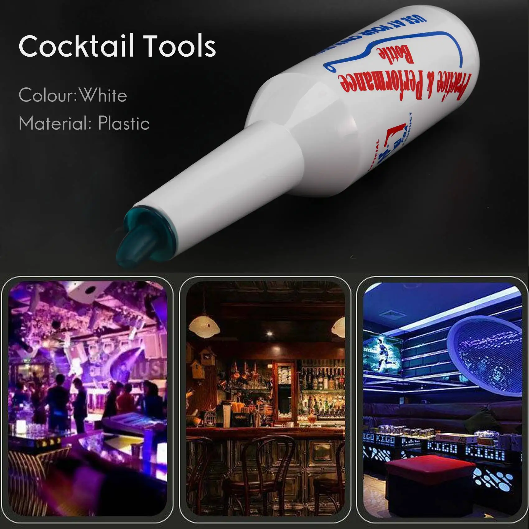 زجاجة النادل Flir Bartending ، شاكر كوكتيل ، أبيض ، بار ، حانة ، ساقي