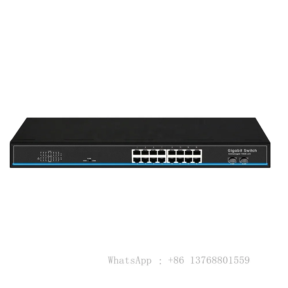 Ethernet Switch Gigabit 16 Port With 2SFP Brand Network Switches