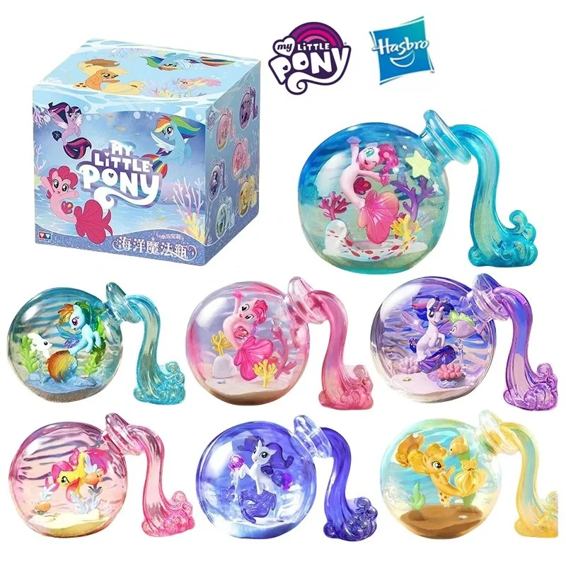 

My Little Pony Ocean Magic Message Bottle Blind Box Collect Kawaii Figures Pinkie Pie Twilight Sparkle Toys Desk Decor Gift