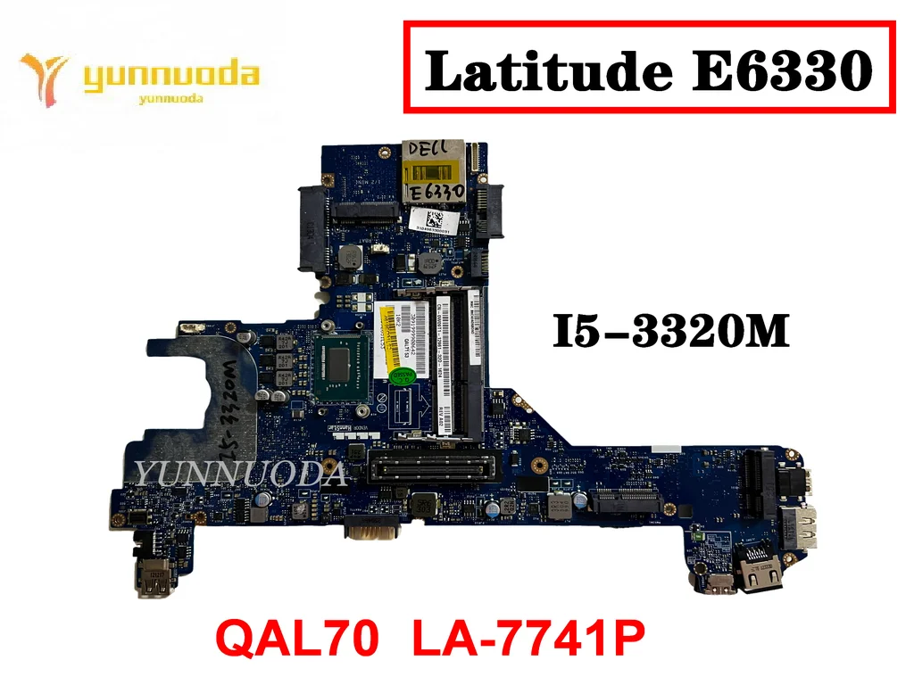 

Original For DELL Latitude E6330 Laptop Motherboard I5-3320M QAL70 LA-7741P Tested Good Free Shipping