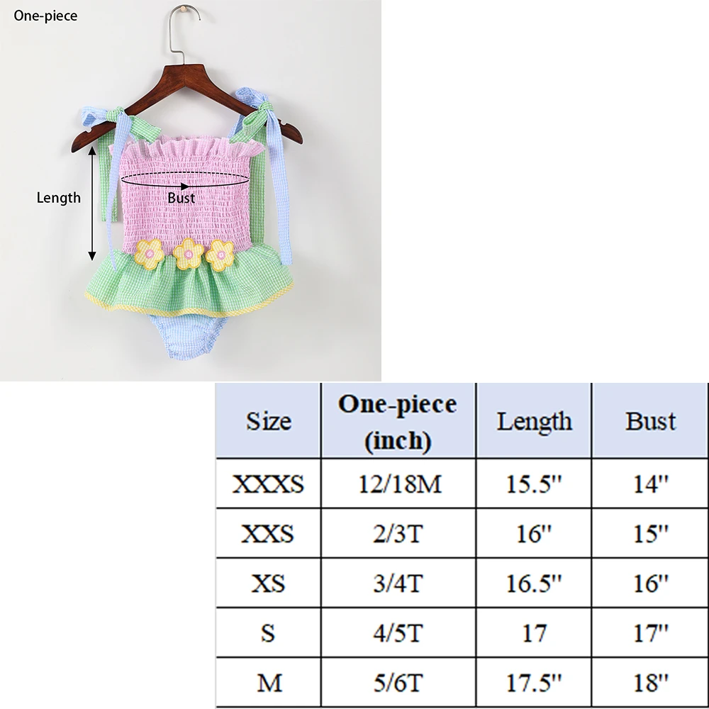 Kleine Meisjes Zomer Badmode Tweedelige Schattige Patchwork Seersucker Eendelige Koffers Voor Jongens Strand Mouwloos