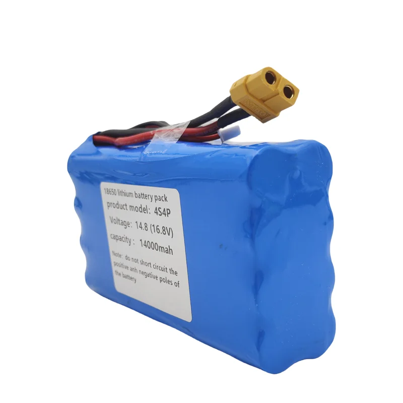 4S4P 14.8V (16.8V) 14Ah Uav rechargeable lithium-ion battery 18650 suitable for unmanned aerial vehicle multi rotor aircraft