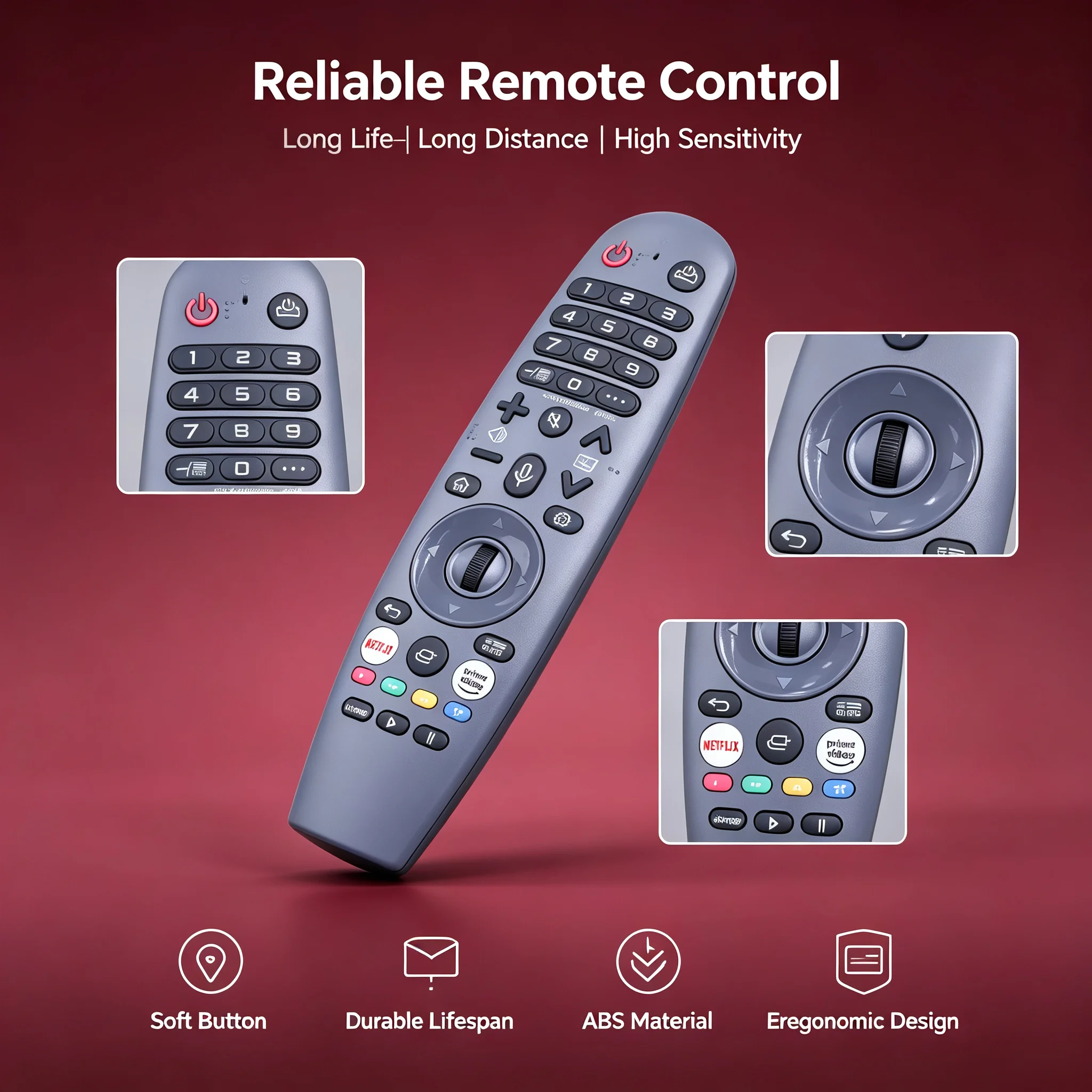 Remote Control For MR20GA VIVAX TV-55S60WO TV-43S60WO TV-50S60WO KONKA Tesla ERGO Palsonic Blaupunkt Hyundai OLED TV
