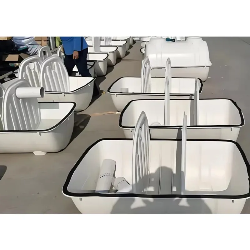 Underground Type Sewage Treatment System Biogas Domestic Waste Water Purification FRP Septic tank