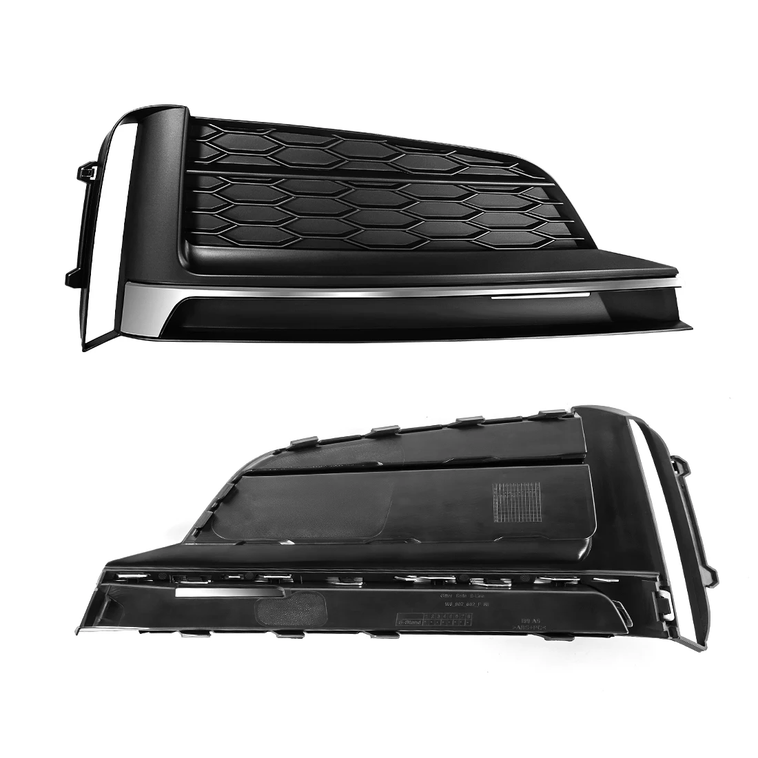 Paraurti anteriore Fendinebbia Griglia Per Audi A5 Sport S5 S-line 2017 2018 2019 Copertura Della Luce di Nebbia A Nido D'ape Hex Grill 8W6807681 8W6807682
