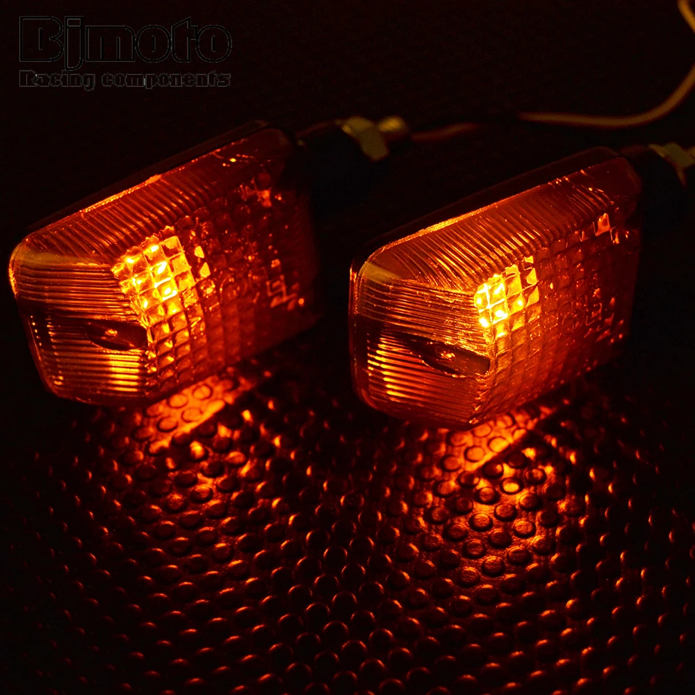 2Pcs Universal Motorcycle Turn SignalIndicator Lights Lamp 12V Amber BulbBinkers Fashers Sidemarker For K-TM Honda Yamaha Suzuki