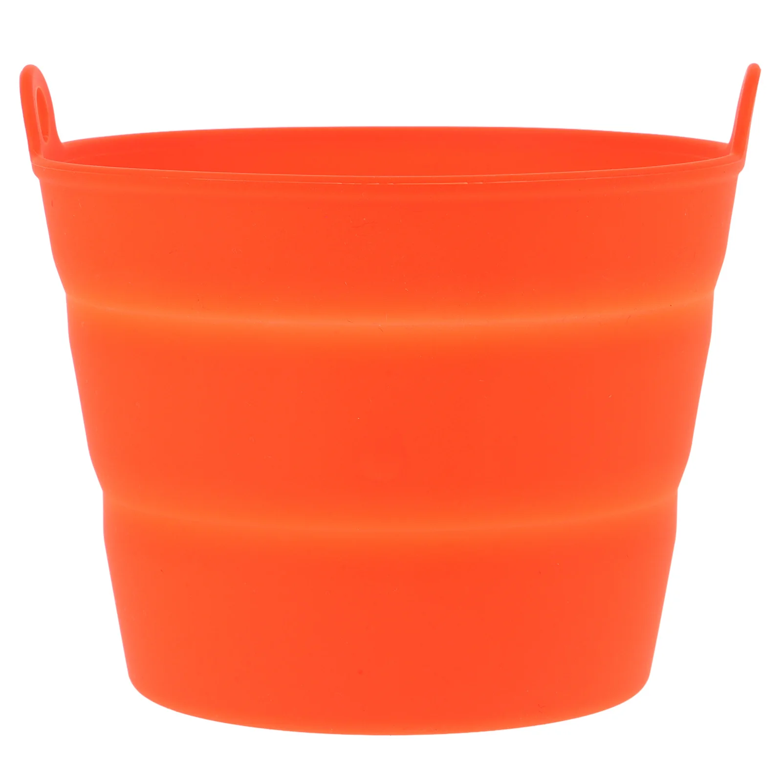 

Silicone Oil-connecting Barrel Foldable Grease Liner for Barbecue Orange Silicone Bucket BBQ Accessories Kitchen Bar Supplies