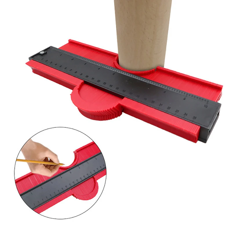 1PC Profile Contour Gauge line Copier Ruler Cutting template Measuring Angle Ruler Woodworking Measuring instrument tool