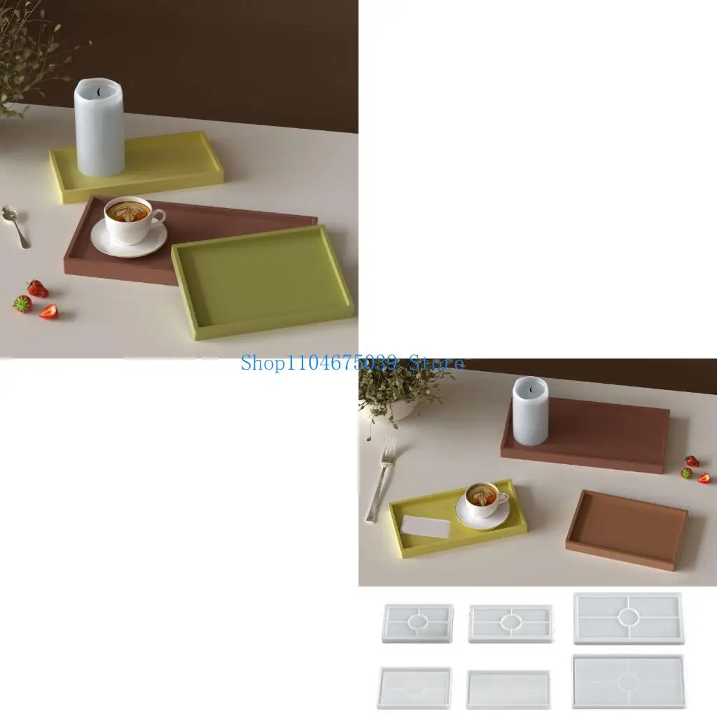 

5asd Twist Release Silicone Craft Mould for Coasters Jewelry Making Bathroom Tray Organizers and Home Decoration