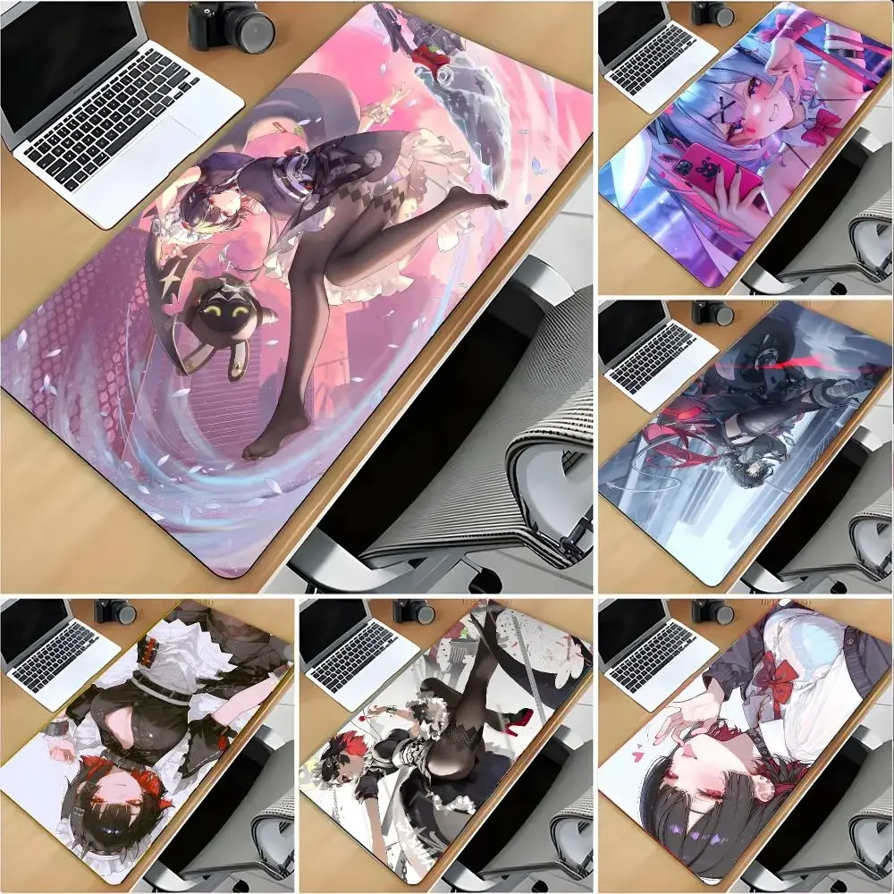 Game Character Zenless Zone Zero Ellen Joe Mouse Pad Large Mouse Pad Desk Mat Non‑Slip Gaming Board Game Mat with Stitched Edges