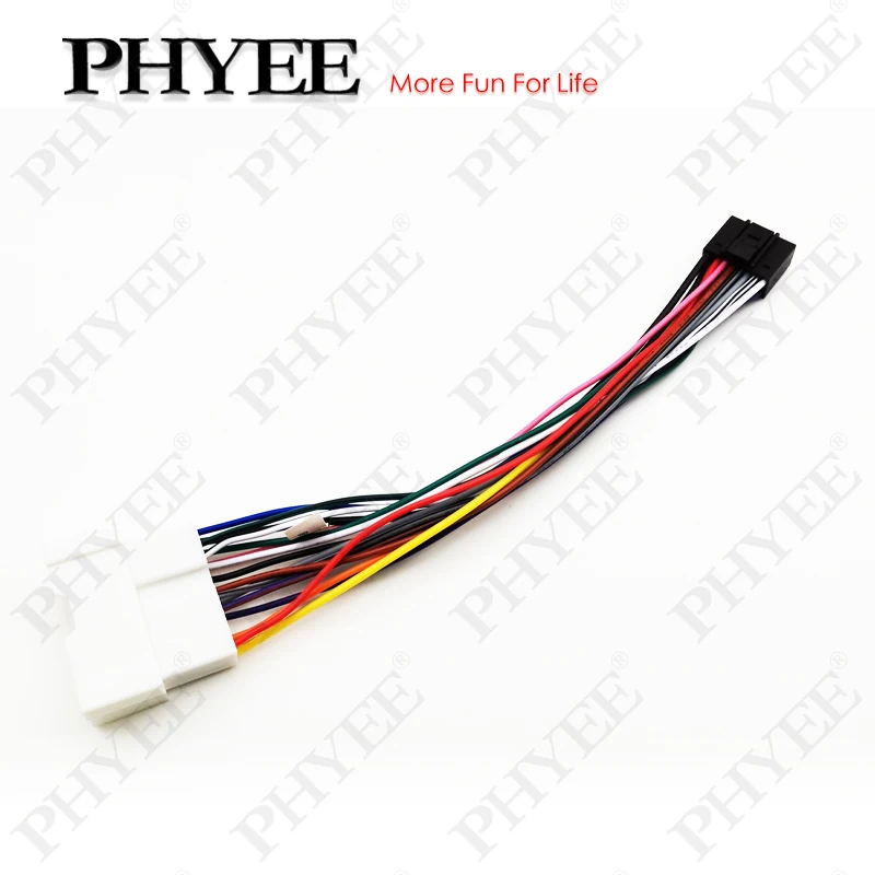 Radio Wiring Harness, 16 Pin Connector Car Android Cable Adapter, for Hyundai Tucson Sonata Accent Getz Kia Rio Cerato Spectra