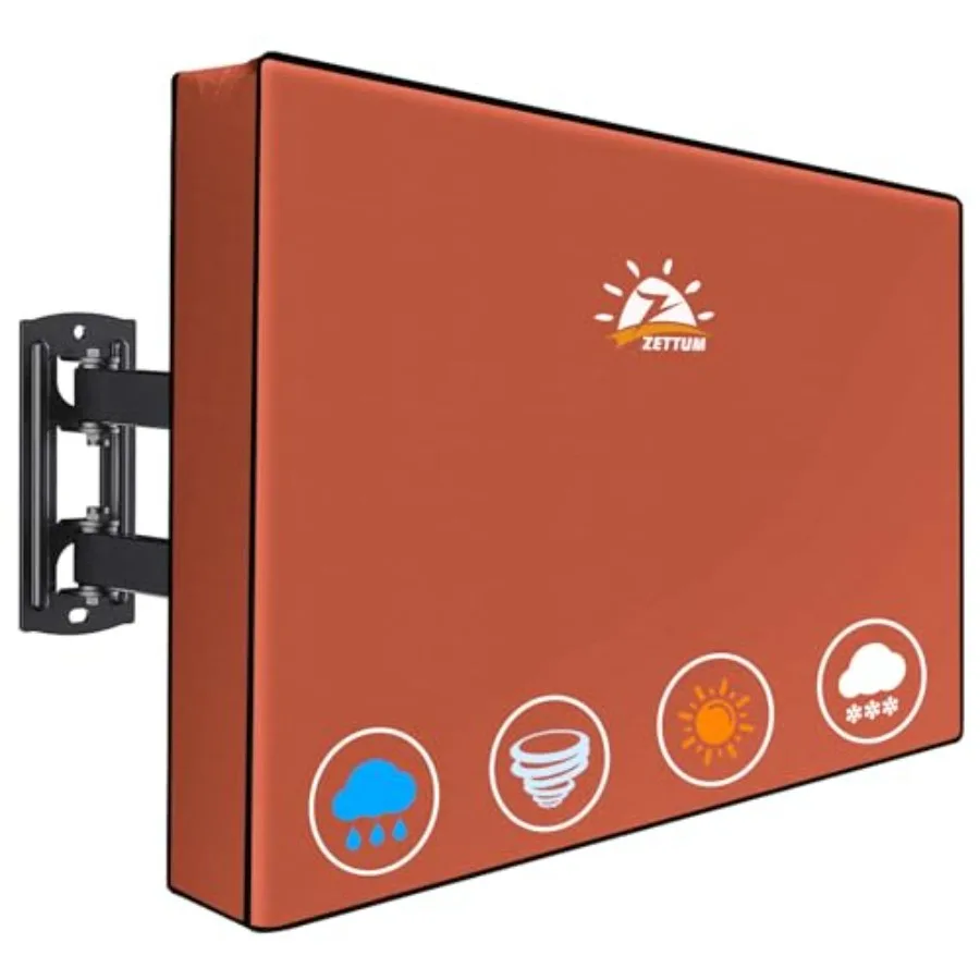 

Outdoor TV Cover 75 Inch - 600D TV Cover Waterproof and Weatherproof for 70 to 75 Inch Outdoor TV, Heavy Duty TV Enclosure Prot