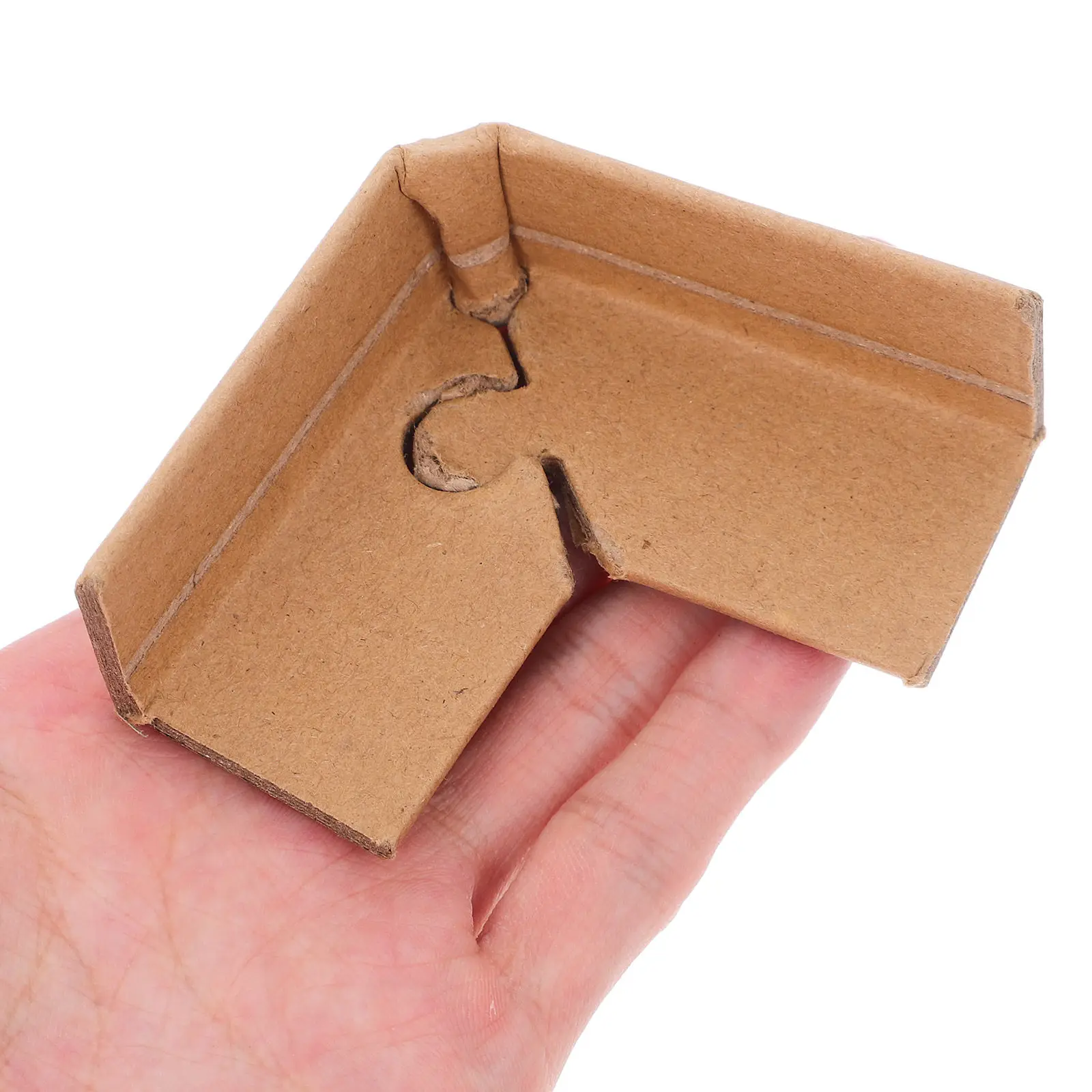 20Pcs Three-Side Locking Corner Guards Sturdy Paper Edge Protectors for Packaging Boxes Panels Use