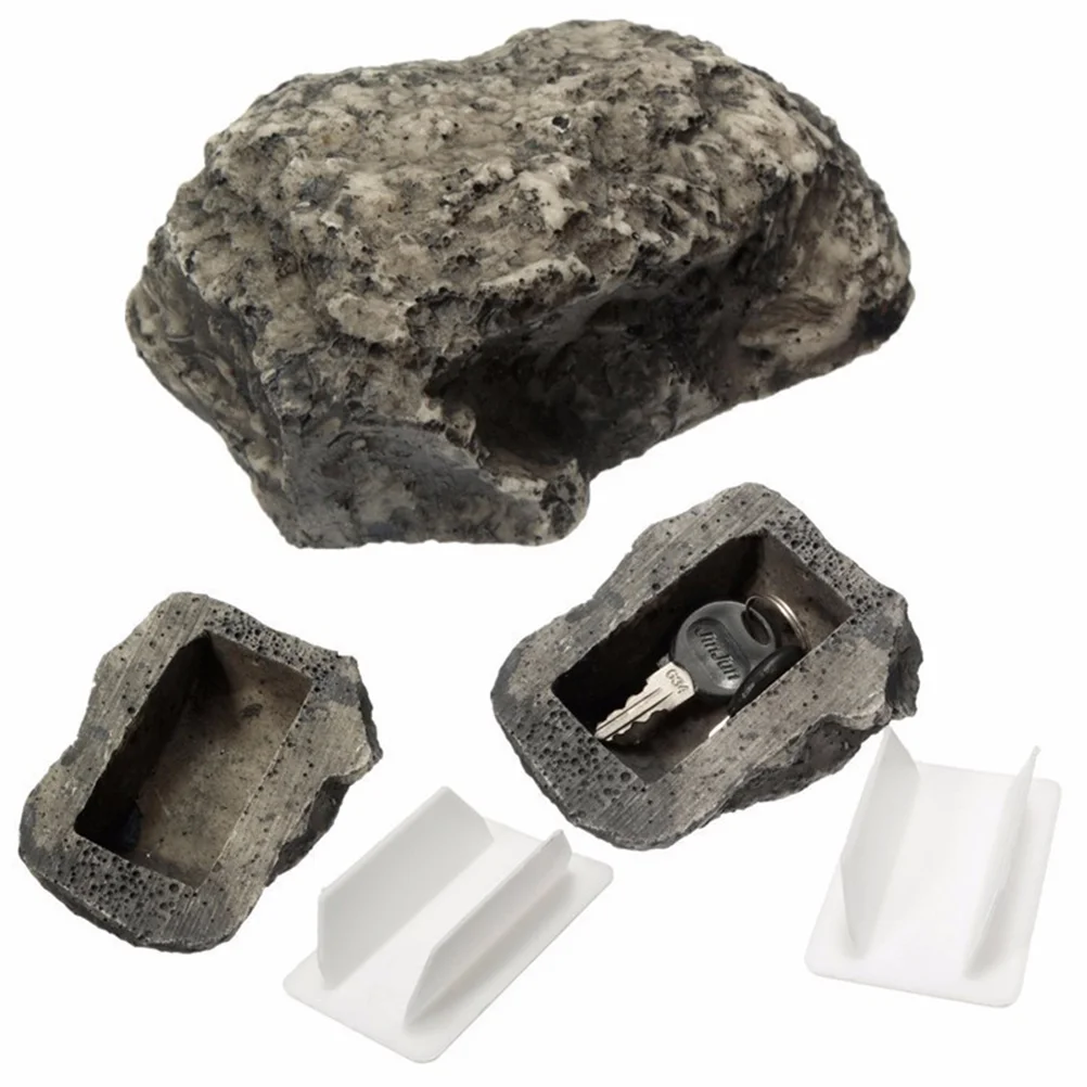 Porta-chaves De Pedra Artificial, recipiente De Artesanato De Resina, estojo De Armazenamento De Hilder