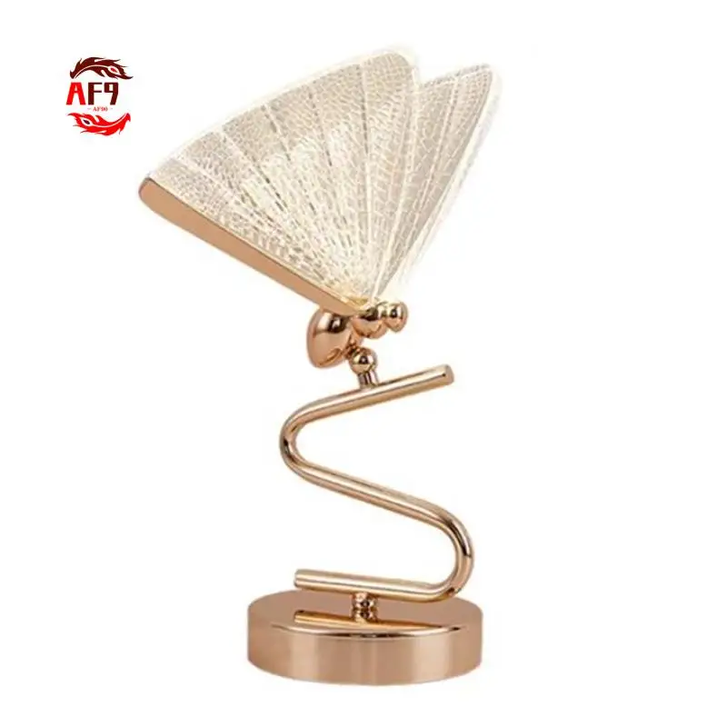

AF90-Butterfly Decorative Lamp 6W LED Desk Lamp For Living Room Modern Floor Lamp For Bedroom Office EU Plug