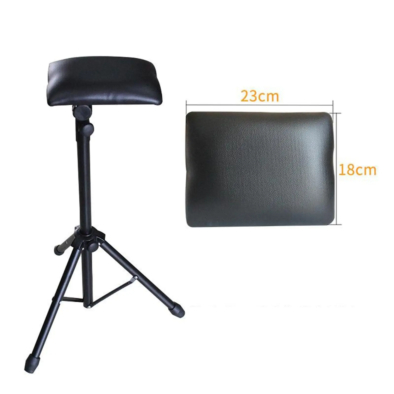 Armrest Stand, Foldable Sponge Pad Arm Leg Rest Tripod for Studio Salon , Adjustable Height: 25.59-45.27inch