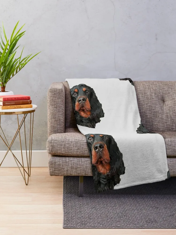 Gordon Setter - Stunning Artistic Portrait Throw Blanket Summer Blanket For Sofa Soft Blanket anime