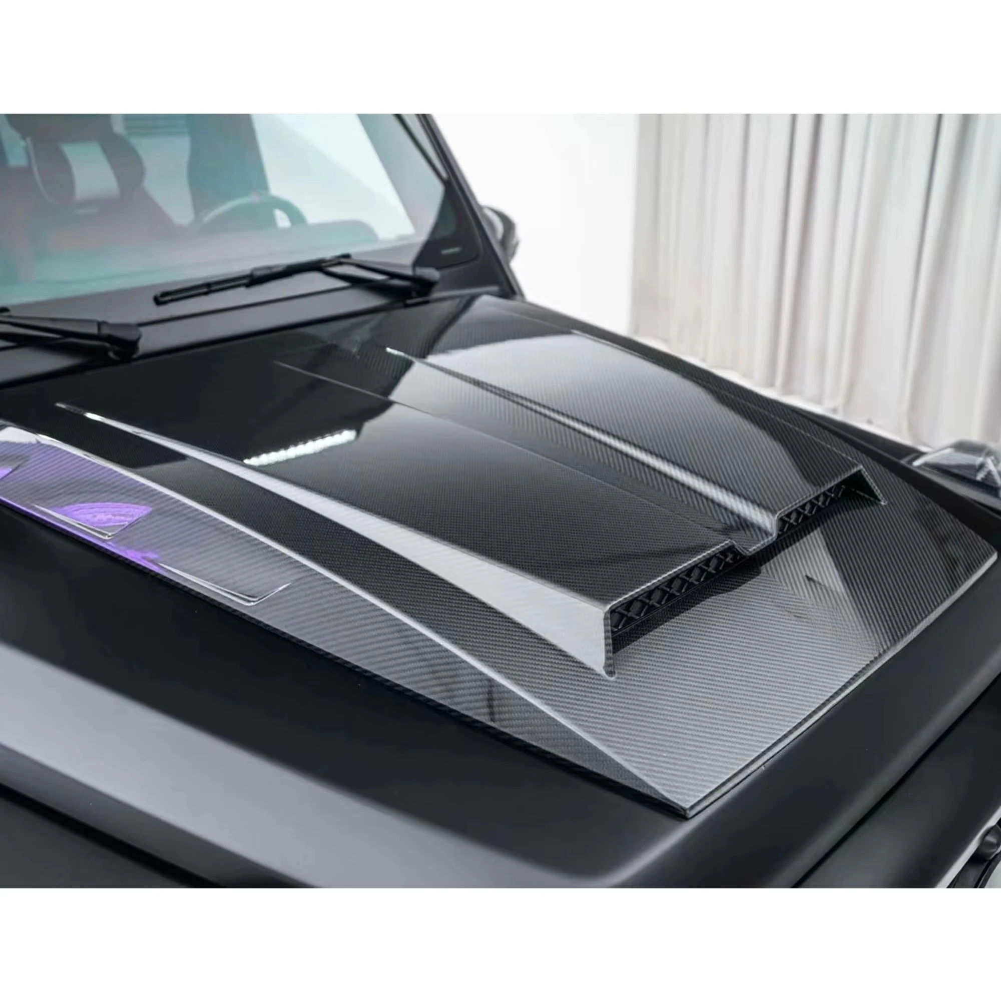 ترقية قطع غيار السيارات B نمط ألياف الكربون الجافة هود بونيه ل G الفئة W464 G63 G500 G550 2019-2024 W463A طقم الجسم