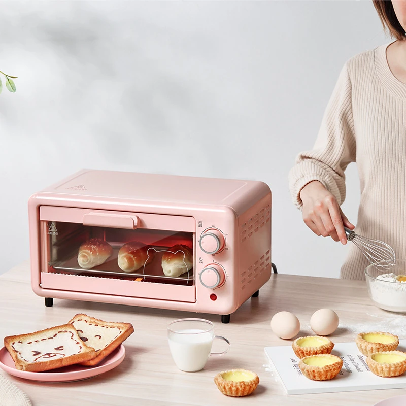 Little Bear Household Mini electric Oven 11 liter pink electric oven Toaster DKX-D11B  kitchen appliances electric