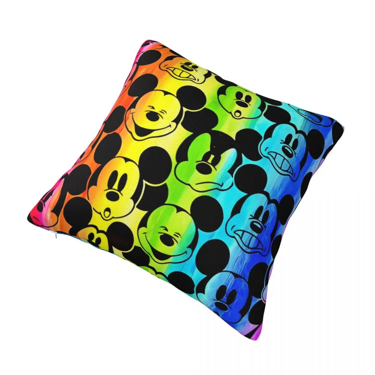 Decorative Pillowcases Rainbow Mickey Head Face Product Bed Throw Pillow Case Cover Square Multi-Size Dropshipping