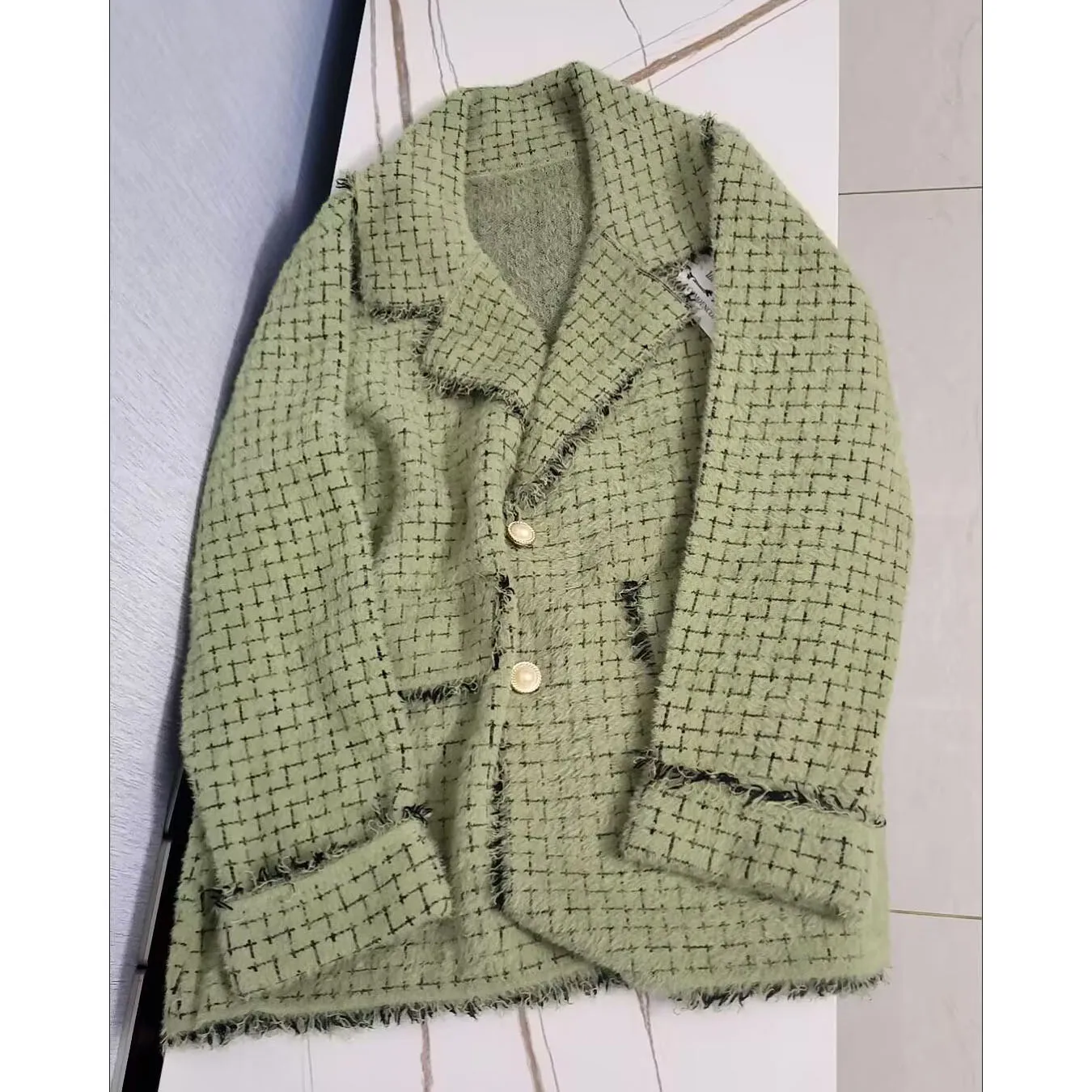 

Imitation Mink Velvet Coat New Spring Autumn Comfortable Knitting Women's Cardigan Sweater lattice Elegant Female Sweater
