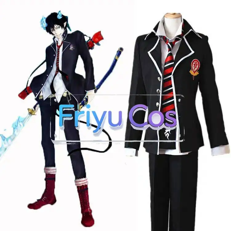 

Blue Exorcist Rin Okumura Yukio Okumura True Cross Academy Uniform Cosplay Costume Full Set