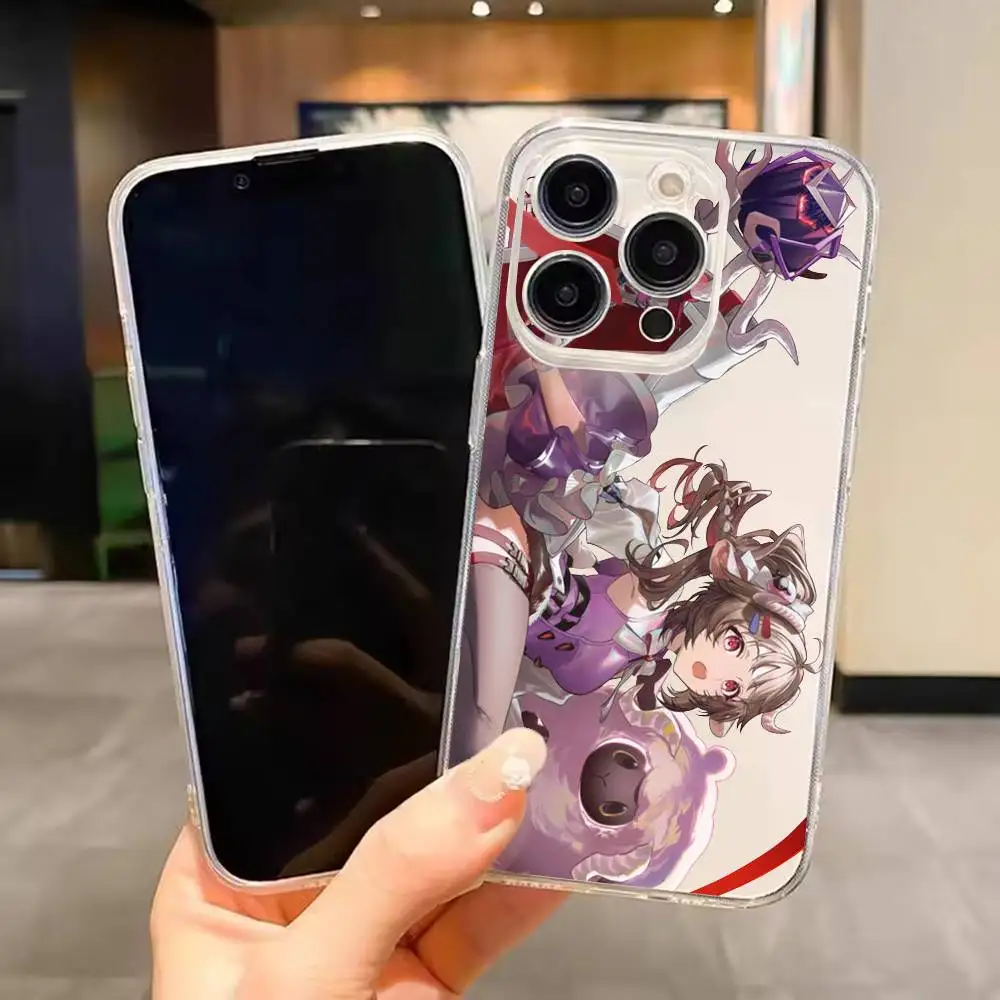 

Arknights Endfield Airdela Cute For iPhone 17 16 15 14 13 12 11 Mini Pro Max Plus Transparent Phone Case Cover