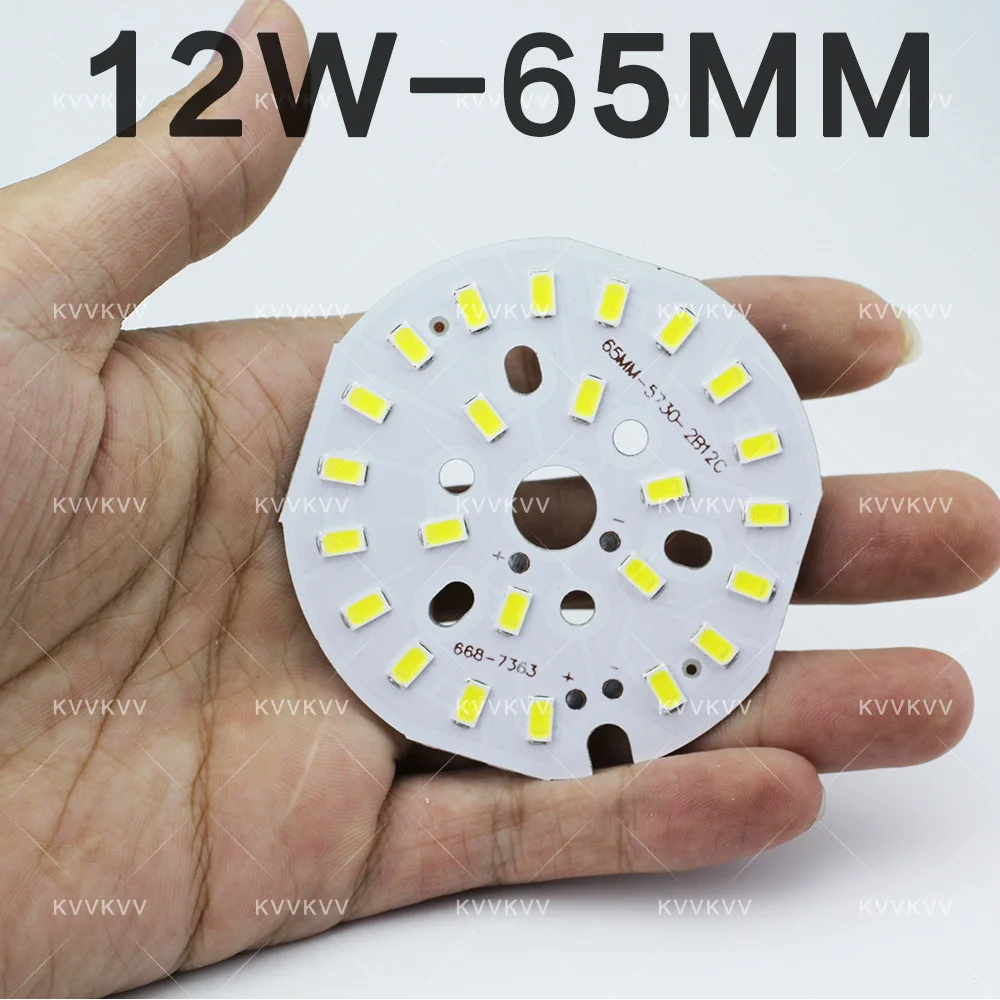 1PCS High Power LED Chip 12W 18W 15W LED Diode 65MM 85MM 100MM Bulb Lamp Round Light Source Board For LED Downlight Spotlight image 2