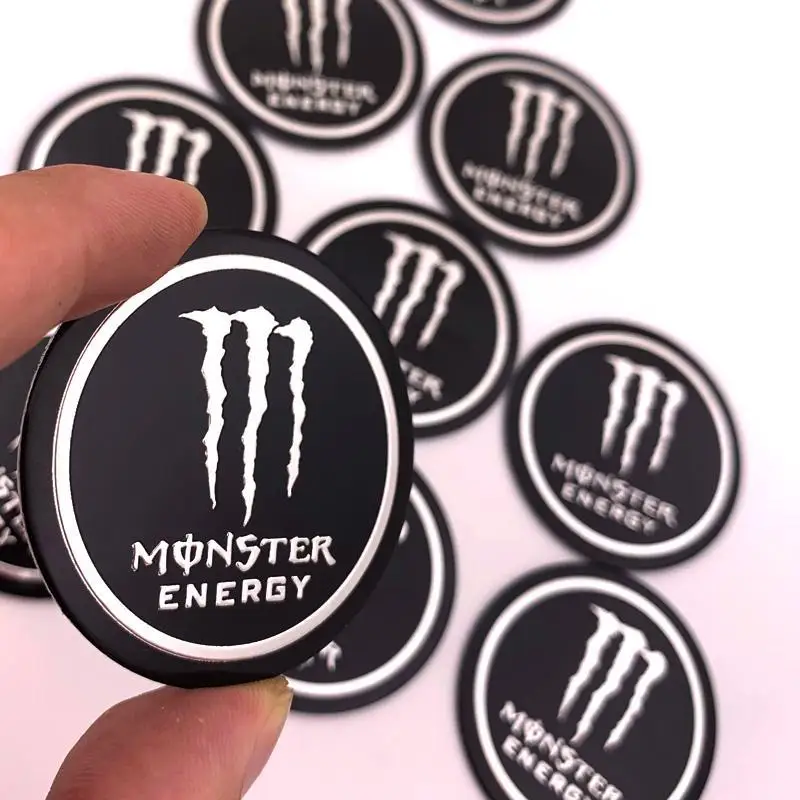 

10Pcs/Set Monster Energy Aluminum Alloy Badges Sticker For Motorcycle Car Free Decoration