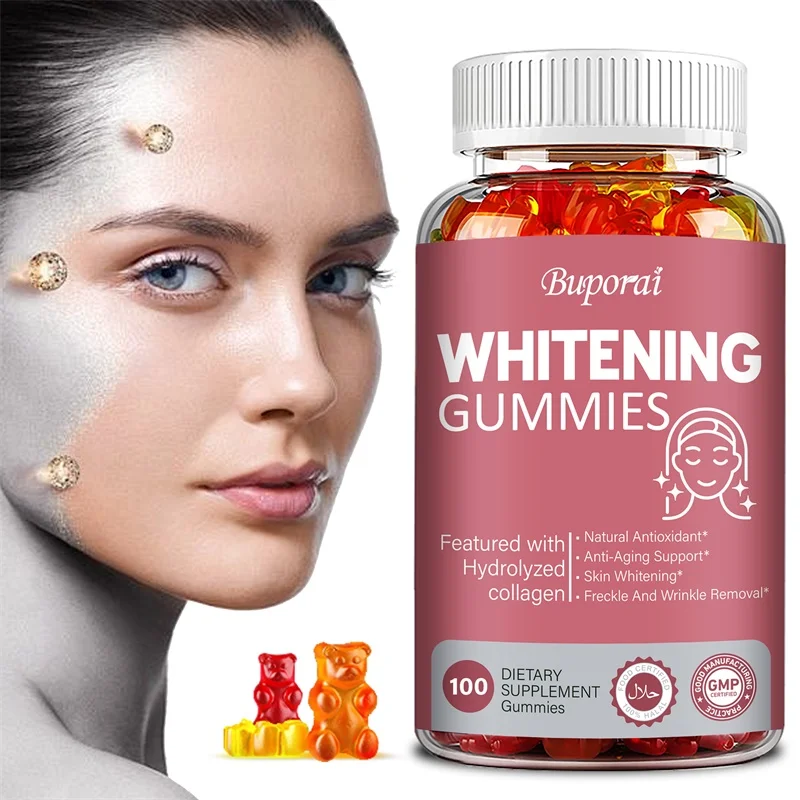 

Whitening Gummies - Remove Dark Spots and Sun Spots, Improve Dull Skin Tone, Whiten and Moisturize The Skin