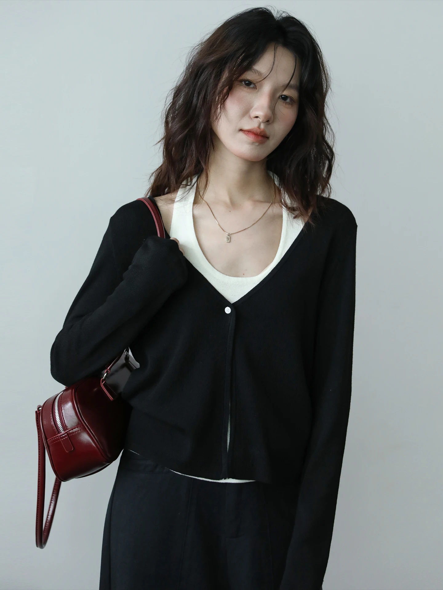 

Soft Bla Knitted Sweater Faionable Autumn New Sle Outerwear Slimming High-End Versatile Women's Comfortable Breathable ...