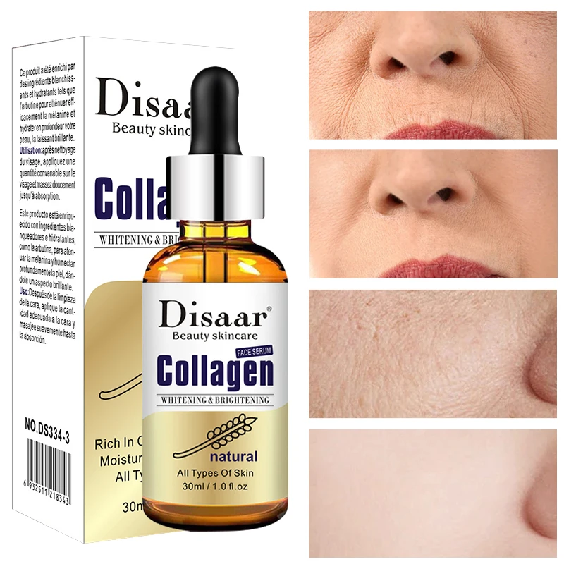 

Face Serum Collagen Nourishing Firming Whitening Brighting Skin Remove Dull Wrinkles Moisturizing Anti-Aging Facial Care 30ml