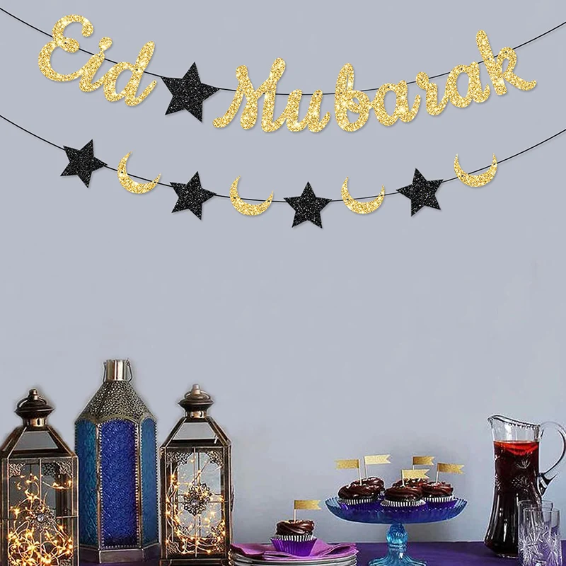 1Pc Eid Mubarak Ban…