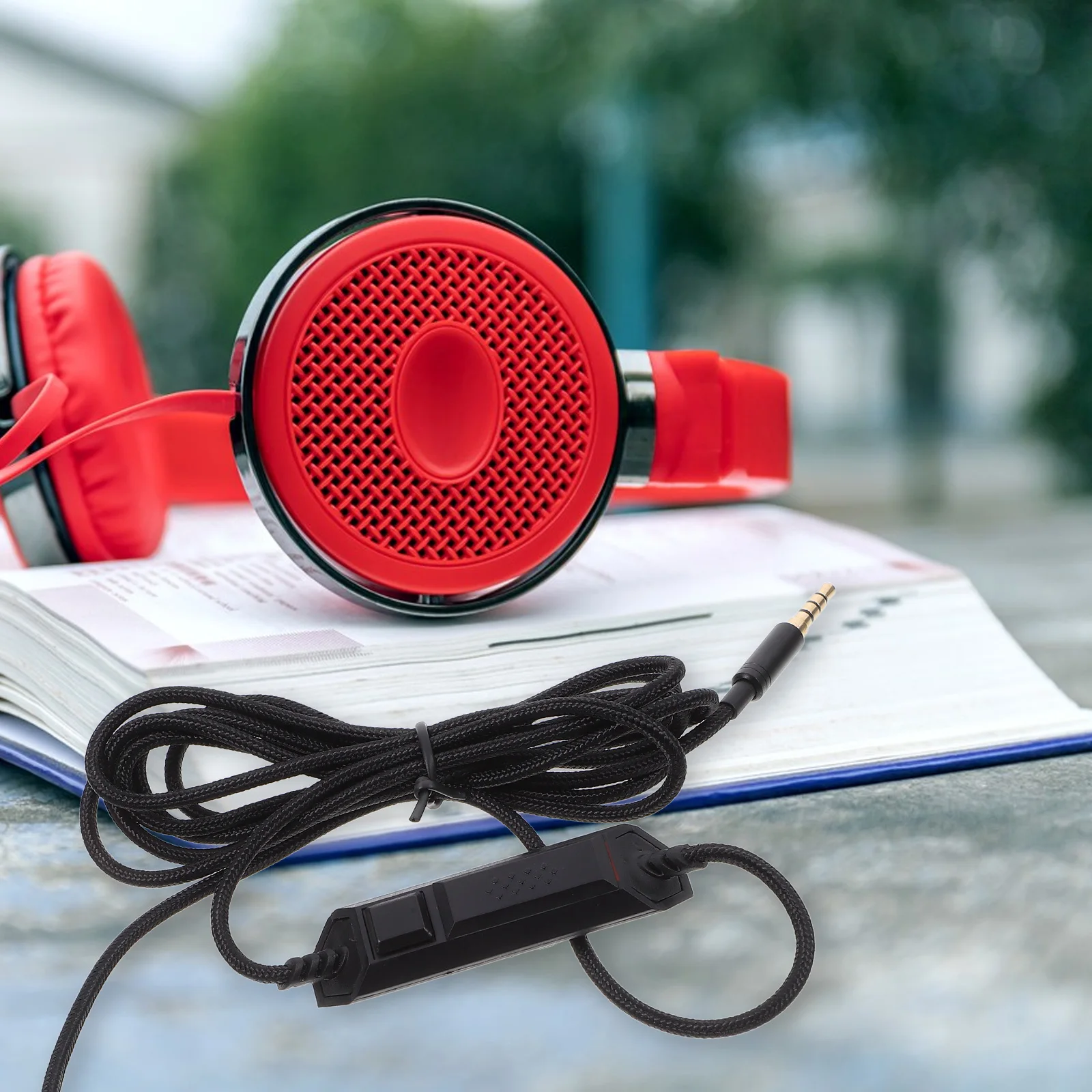 

Headphone Extension Cord Audio Aux Cable for Gaming Headset Connector Inline Mute