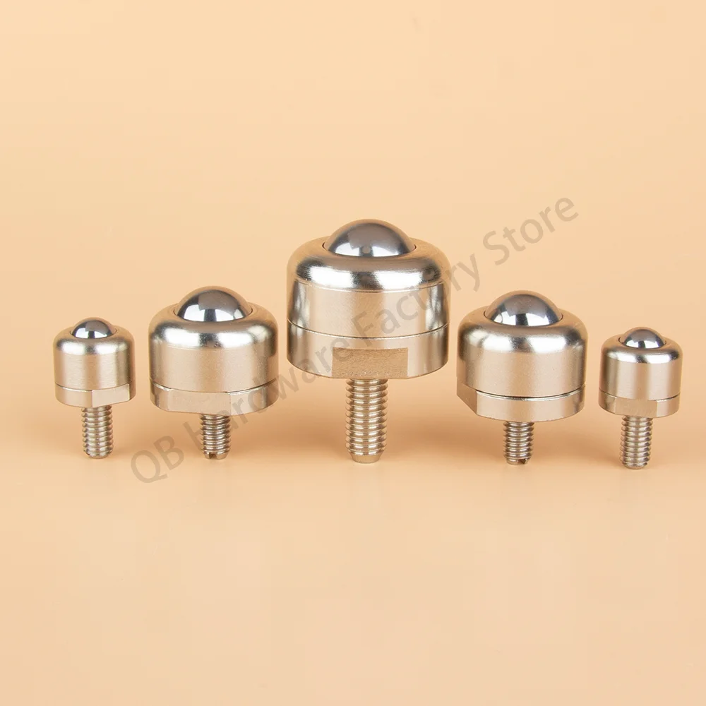

High Quality Threaded Conveyor Locating Studs Stainless Steel Ball Rollers Carbon Steel Shell Roller Plungers For Conveyor