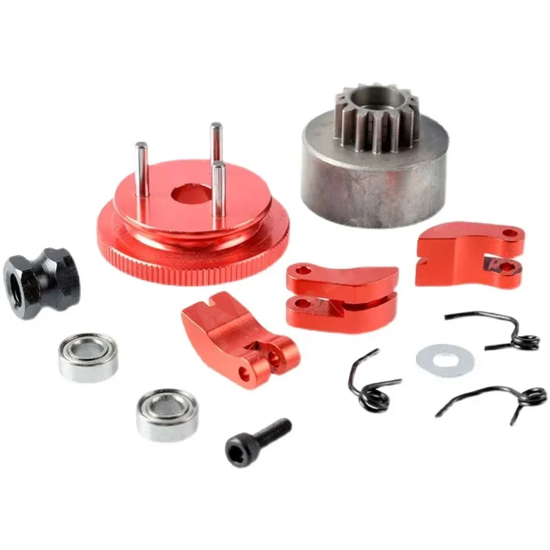 Piezas de mejora HSP Nitro RC 1/8, volante de inercia de campana de aleación + zapata de embrague 14T + resorte + juego de rodamientos 83013 para coche modelo 81020 RC