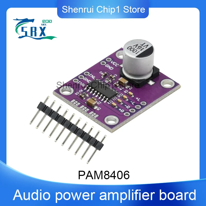 

PAM8406 Uninterfered Stereo Class D Audio Amplifier Module Audio Amplifier Development Board