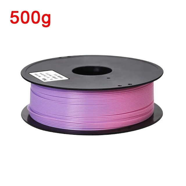 EasyThreed Farbwechsel mit Temperaturfilament PLA 1,75 mm 1 kg 3D-Drucker PLA-Filament 250 g 500 g 3D-Stift Sublimationsmaterial Schwarz Lila 3